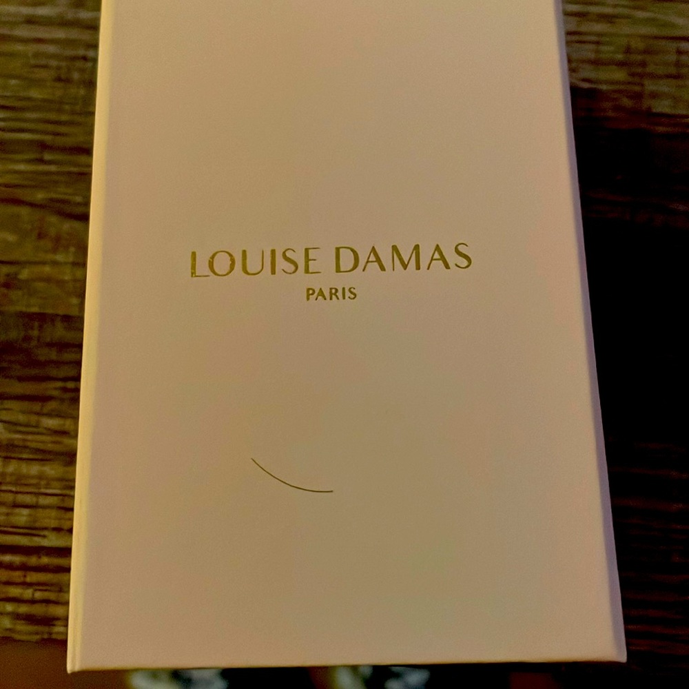 Louis Damas Gold Hoop Earrings Made in Paris. NEW in Original box